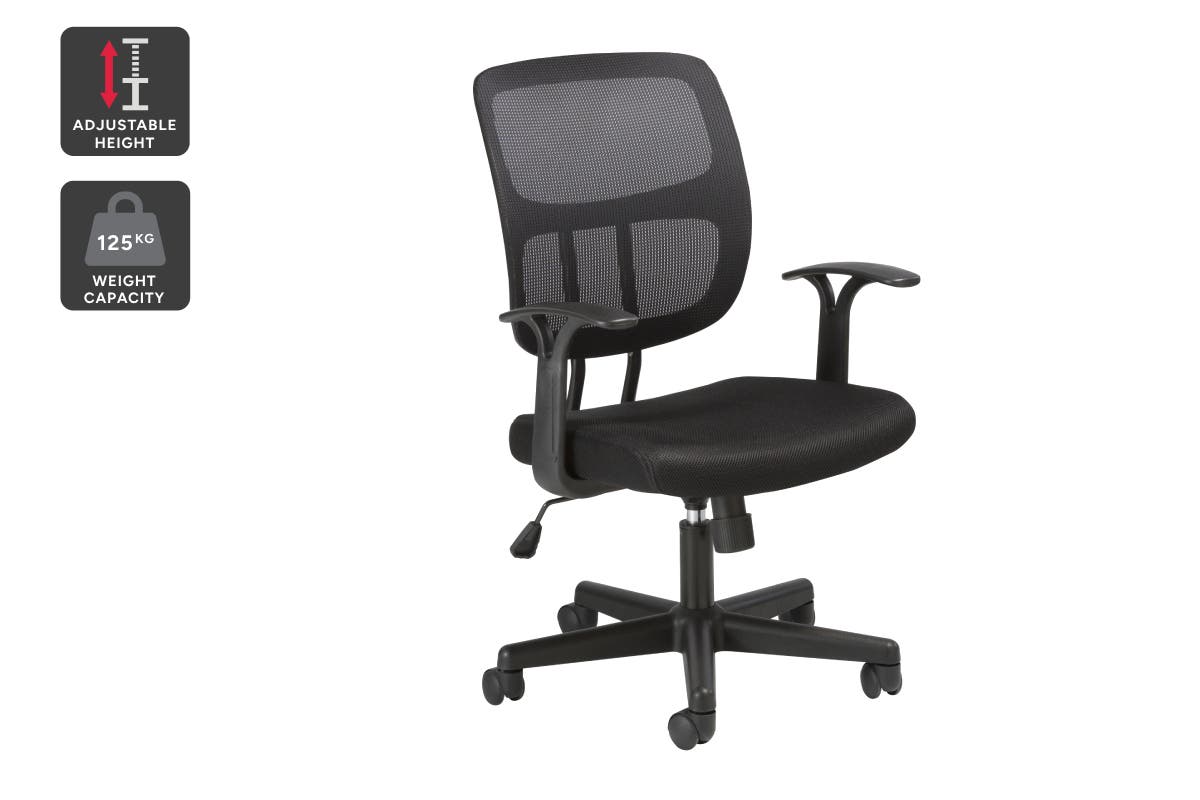 Ergolux Seto Adjustable Mid Back Mesh Office Chair