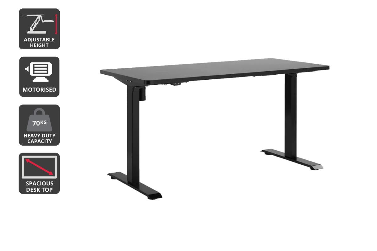 Ergolux Standing Desk Electric Single Motor With Memory Function (Black)