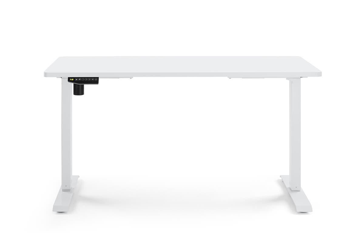 Ergolux Standing Desk Electric Single Motor With Memory Function (White)