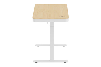 Ergolux Sorrento Electric Standing Desk with Wireless Charging 120 x 60cm (Ash/White)