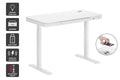 Ergolux Sorrento Electric Standing Desk with Wireless Charging 120 x 60cm - White/White