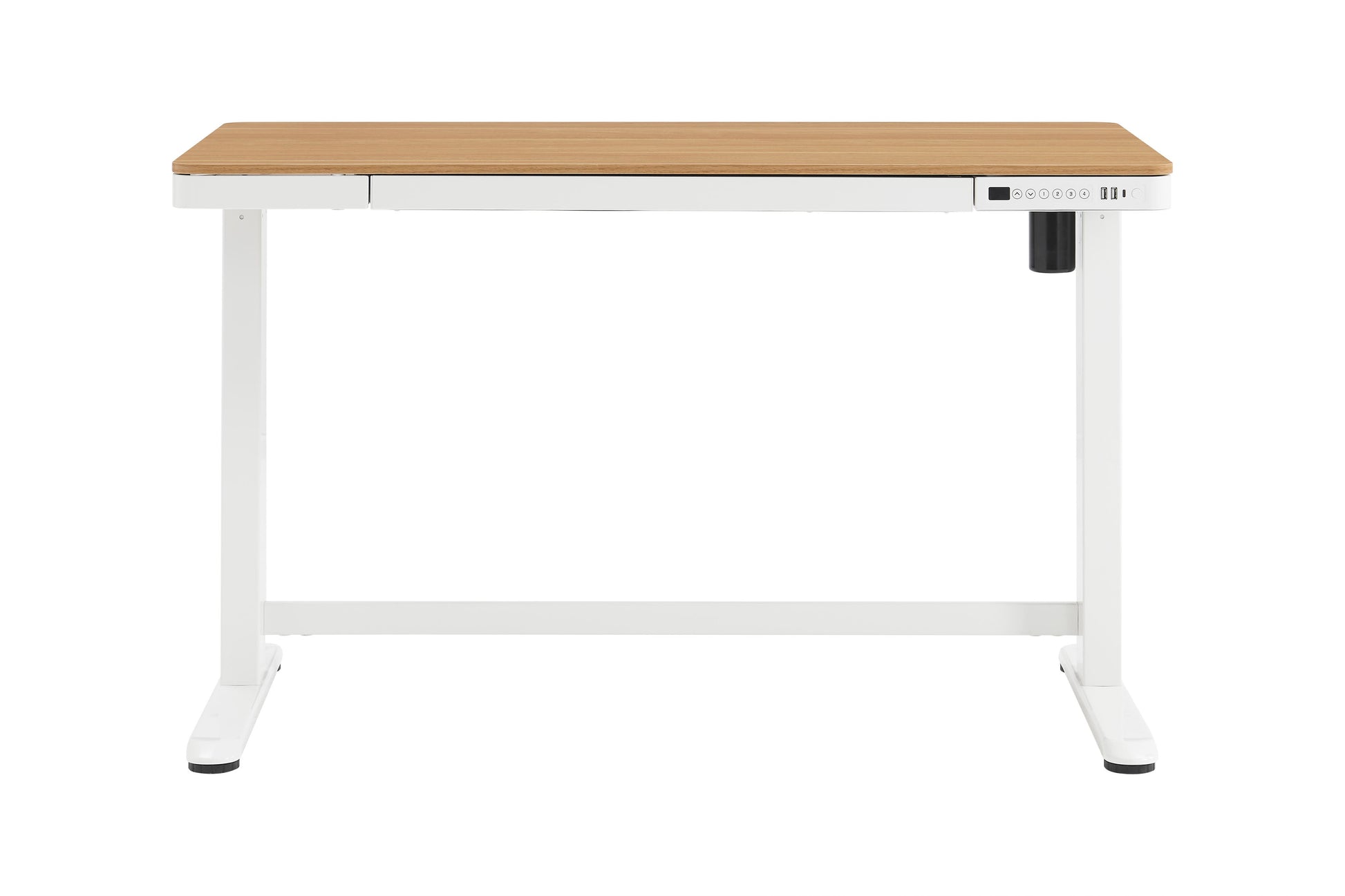 Ergolux Sorrento Electric Standing Desk (White/Natural/Wood)