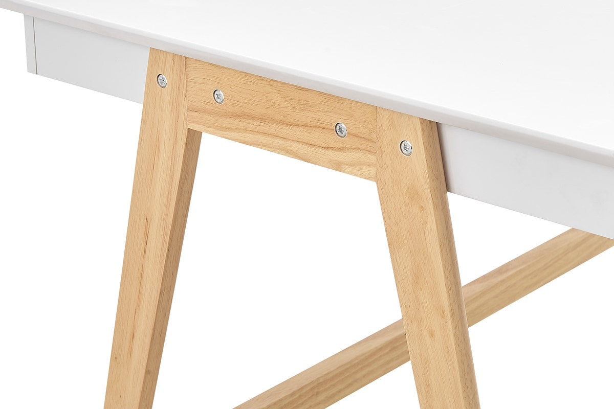 Ergolux Office Writing Desk 120 x 70cm (Oak/White)