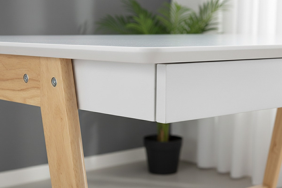 Ergolux Office Writing Desk 120 x 70cm (Oak/White)