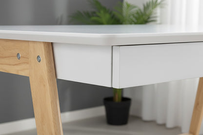 Ergolux Office Writing Desk 120 x 70cm (Oak/White)