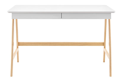 Ergolux Office Writing Desk 120 x 70cm (Oak/White)