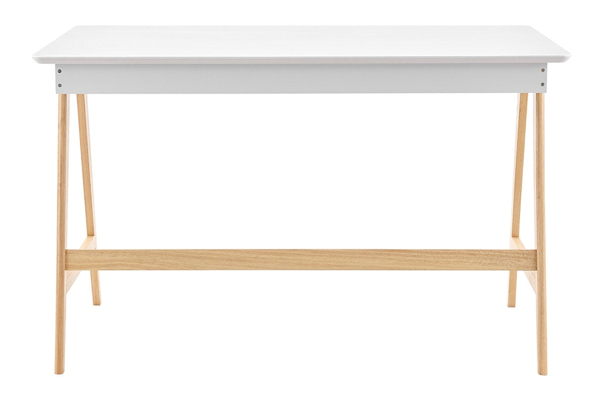 Ergolux Office Writing Desk 120 x 70cm (Oak/White)