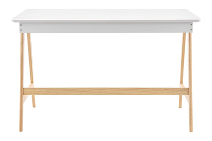 Ergolux Office Writing Desk 120 x 70cm (Oak/White)