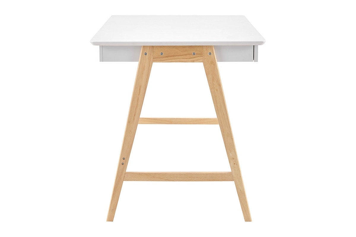 Ergolux Office Writing Desk 120 x 70cm (Oak/White)