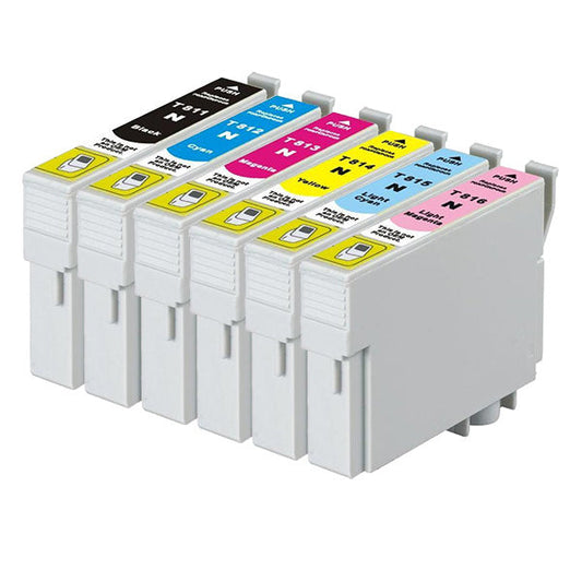 EPSON 81N Compatible Inkjet Cartridge Set 6 Ink Cartridges [Boxed Set] | Auzzi Store