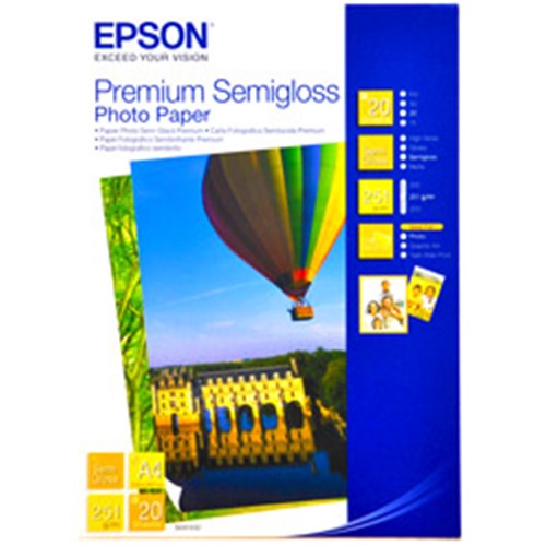 EPSON PREMIUM SEMI-GLOSS PAPER A4 QTY 20 SHEETS | Auzzi Store