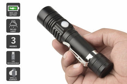 Rechargeable LED 1800mAh Flashlight