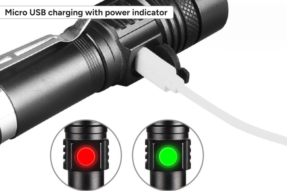 Rechargeable LED 1800mAh Flashlight