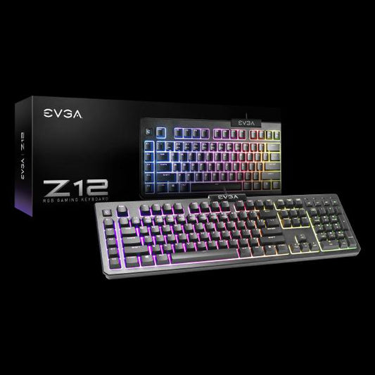 EVGA Z12 RGB Gaming Keyboard - Water Resistant with 5 Custom Macro Keys | Auzzi Store