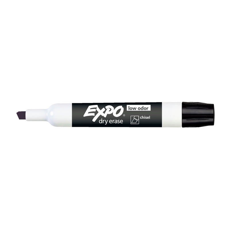 EXPO White Board Marker Chisel Black Color Box of 12 | Auzzi Store