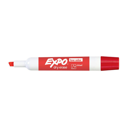 EXPO White Board Marker Chisel Tip Red Color Box of 12 | Auzzi Store
