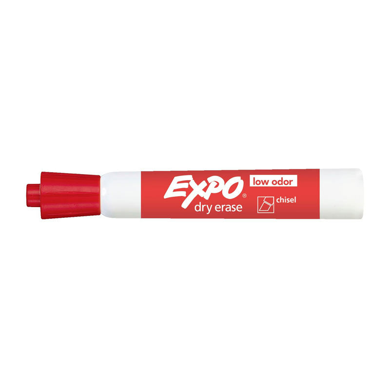 EXPO White Board Marker Chisel Tip Red Color Box of 12 | Auzzi Store