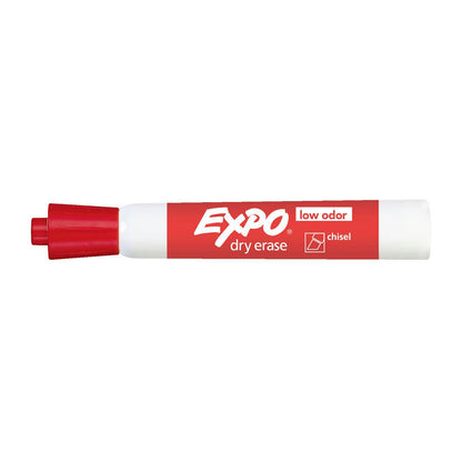 EXPO White Board Marker Chisel Tip Red Color Box of 12 | Auzzi Store