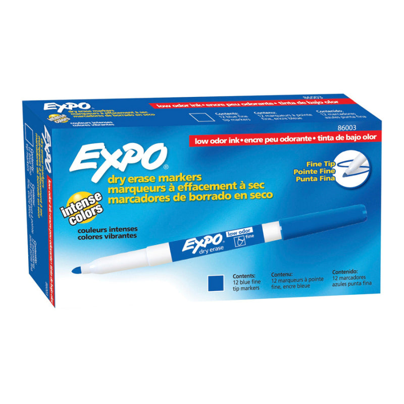 EXPO White Board  Marker Fine Blue Box of 12 | Auzzi Store