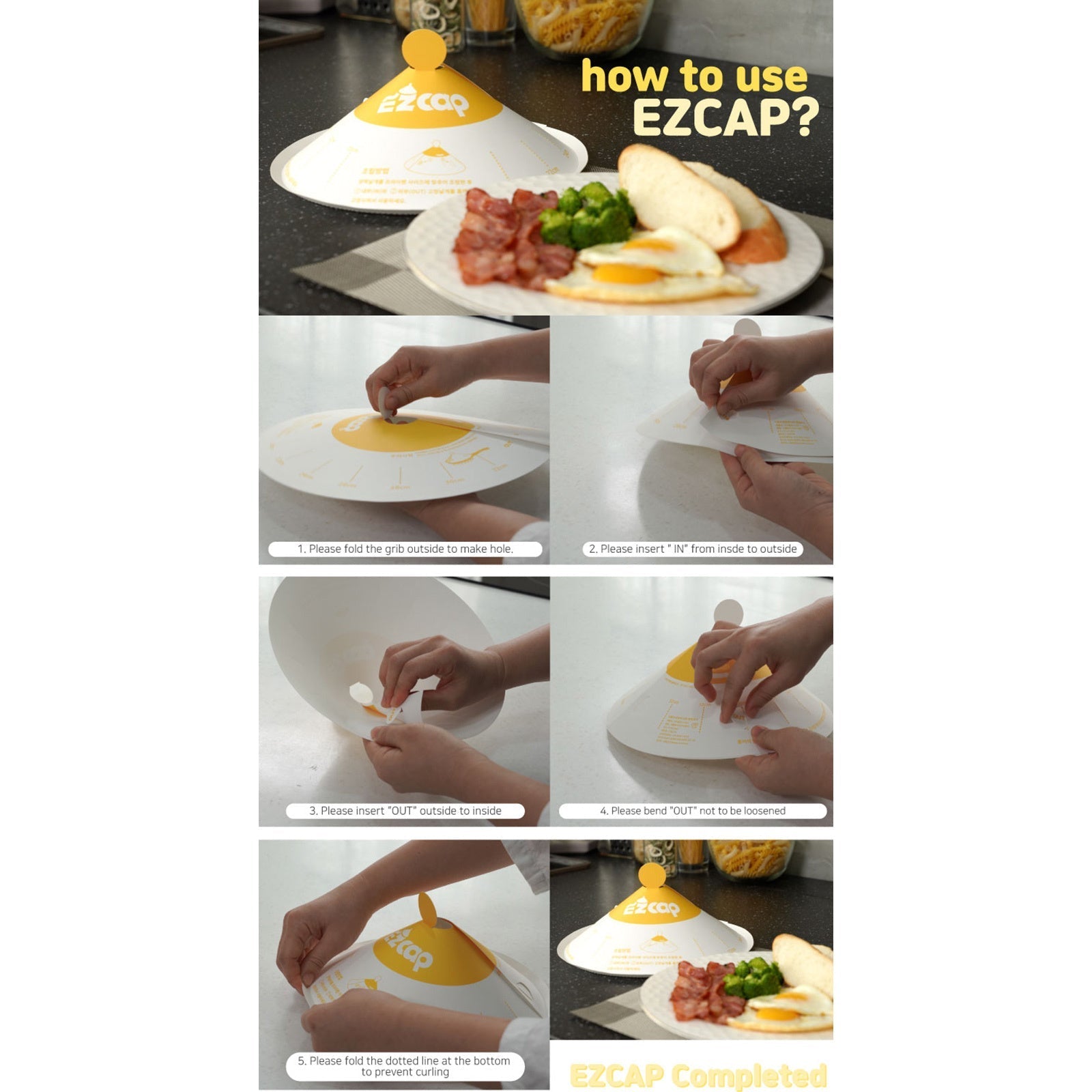 EZ Cap 200X Paper Lid for Frypan Disposable Cooking Pan Cap | Auzzi Store