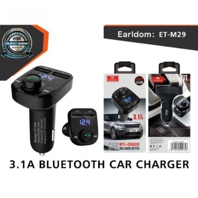 Earldom M29 Wireless Car Kit FM Transmitter | Auzzi Store