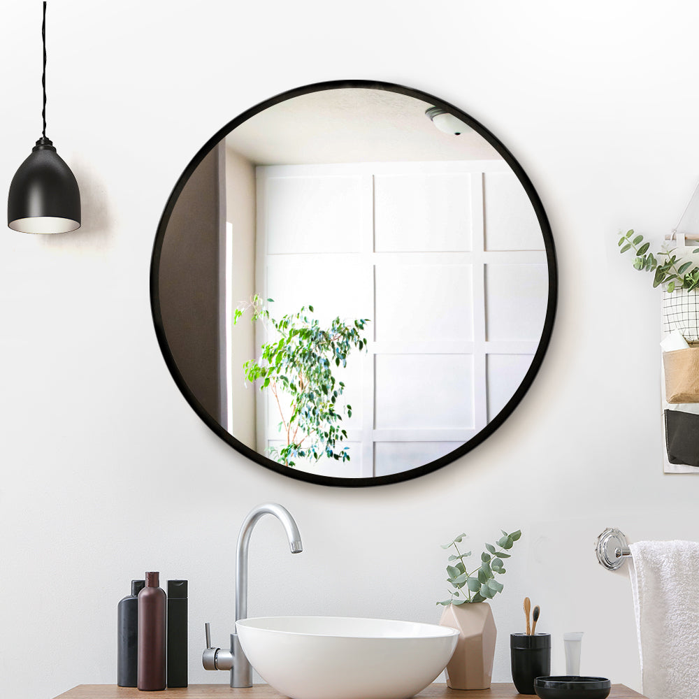 Embellir 60cm Wall Mirror Round Bathroom Makeup Mirror | Auzzi Store