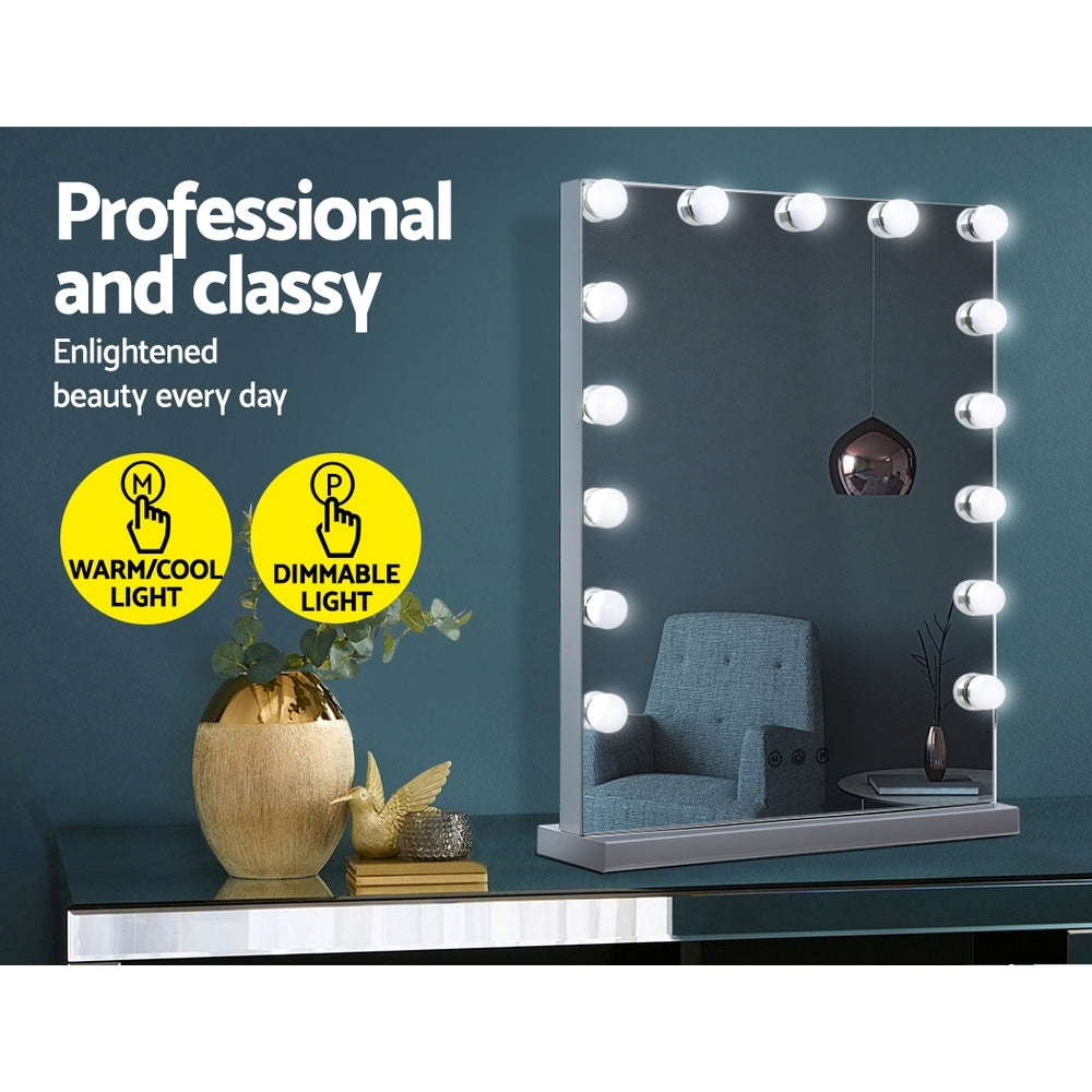 Embellir Hollywood Makeup Mirror With Light 15 LED Bulbs Lighted Frameless | Auzzi Store