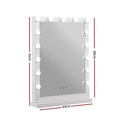 Embellir Hollywood Makeup Mirror With Light 15 LED Bulbs Vanity Lighted Stand | Auzzi Store