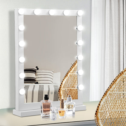 Embellir Hollywood Makeup Mirror With Light 15 LED Bulbs Vanity Lighted Stand | Auzzi Store