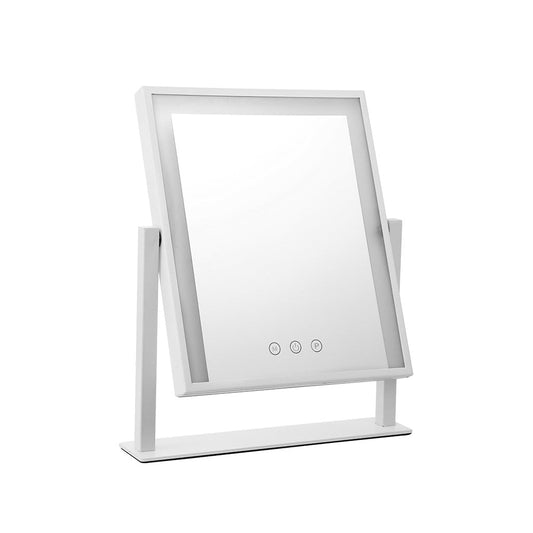 Embellir LED Makeup Mirror Hollywood Standing Mirror Tabletop Vanity White | Auzzi Store