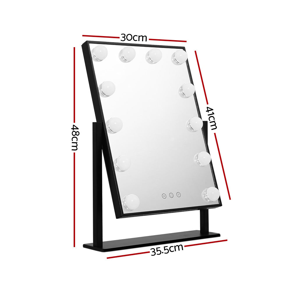 Embellir LED Standing Makeup Mirror - Black | Auzzi Store