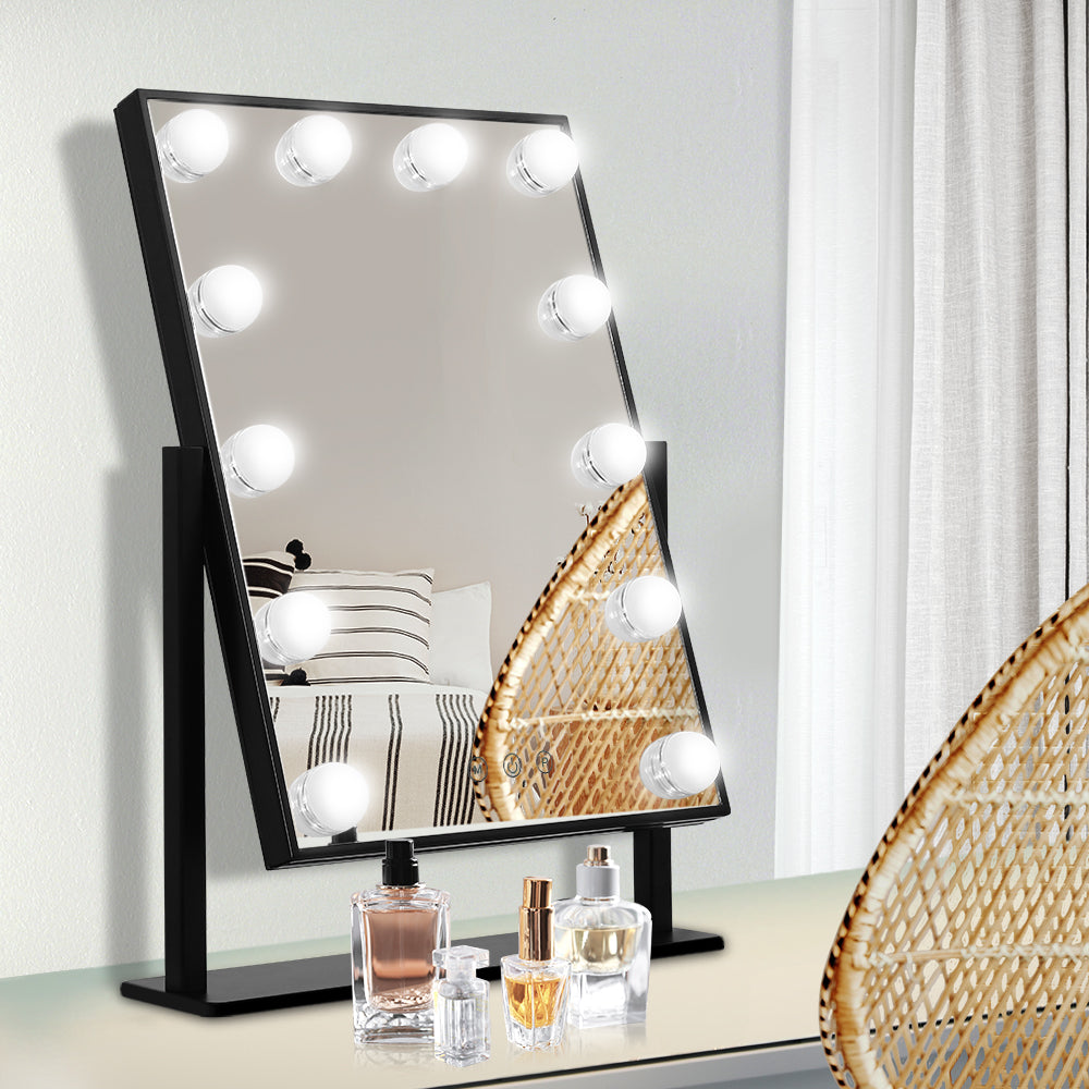 Embellir LED Standing Makeup Mirror - Black | Auzzi Store