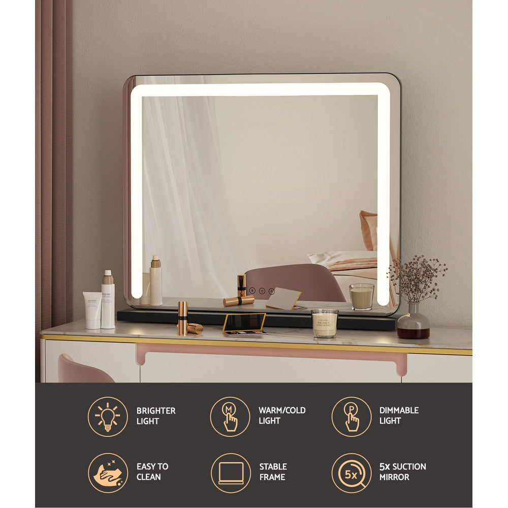 Embellir Makeup Mirror With Light Hollywood Vanity LED Tabletop Mirrors 50X60CM | Auzzi Store