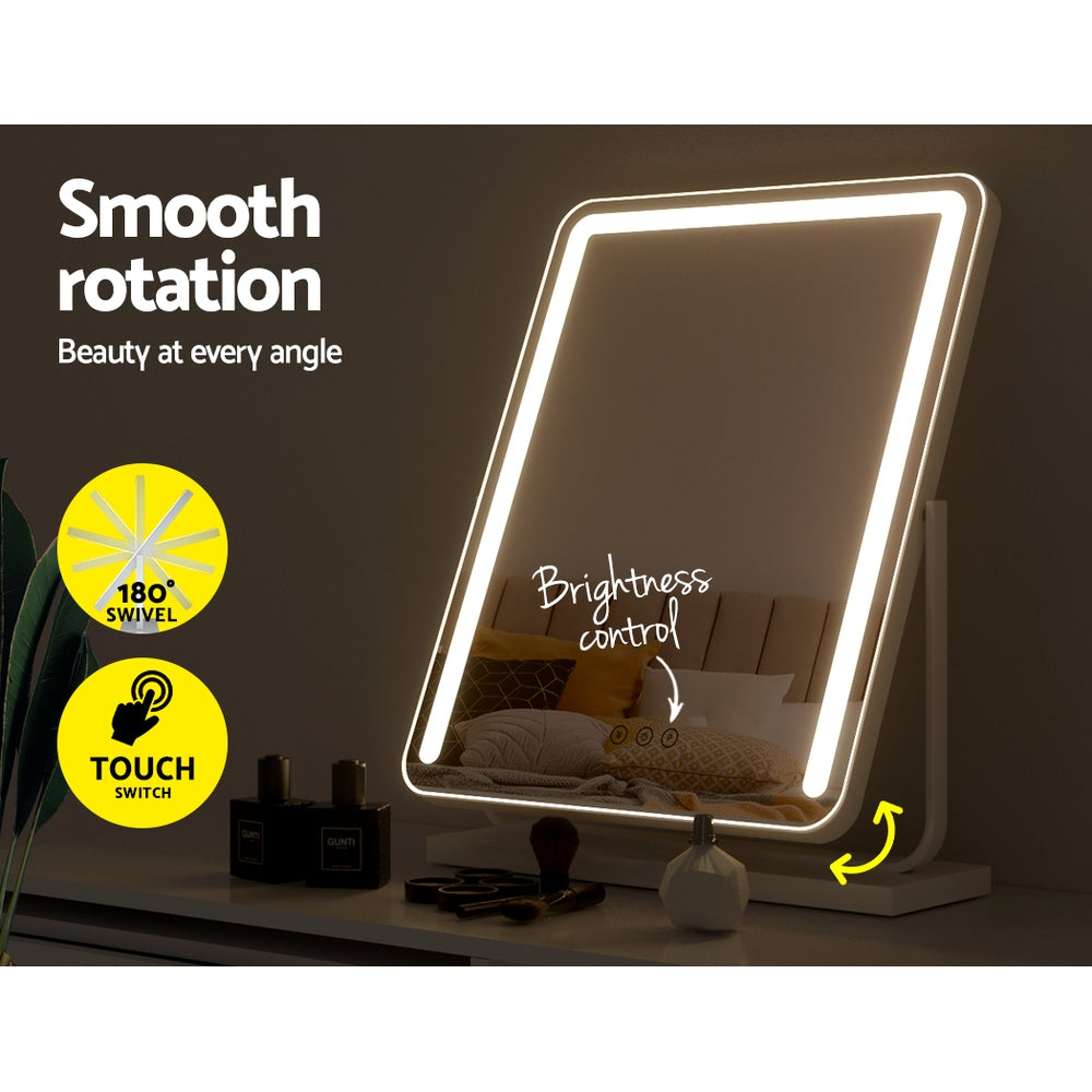 Embellir Makeup Mirror with Lights Hollywood Vanity LED Mirrors White 40X50CM | Auzzi Store