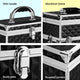Embellir Portable Cosmetic Beauty Makeup Carry Case with Mirror - Diamond Black | Auzzi Store