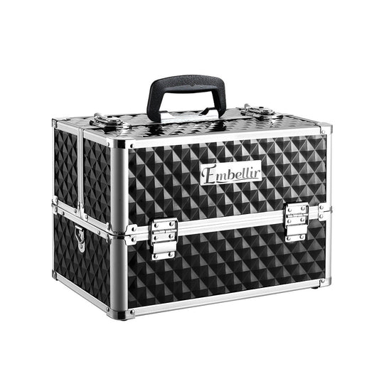 Embellir Portable Cosmetic Beauty Makeup Case - Diamond Black | Auzzi Store