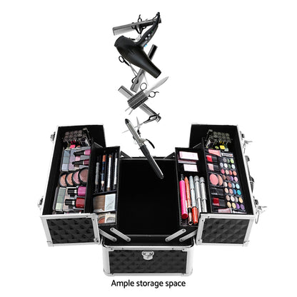Embellir Portable Cosmetic Beauty Makeup Case - Diamond Black | Auzzi Store