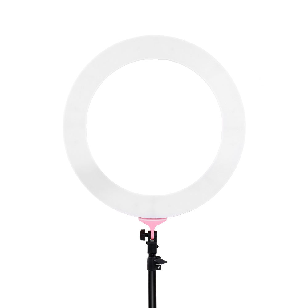 Embellir Ring Light 19" LED 5800LM Dimmable Diva With Stand Make Up Studio Video Pink | Auzzi Store