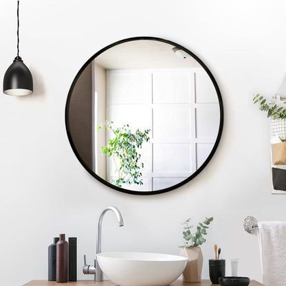 Embellir Round Wall Mirror 50cm Makeup Bathroom Mirror Frameless | Auzzi Store