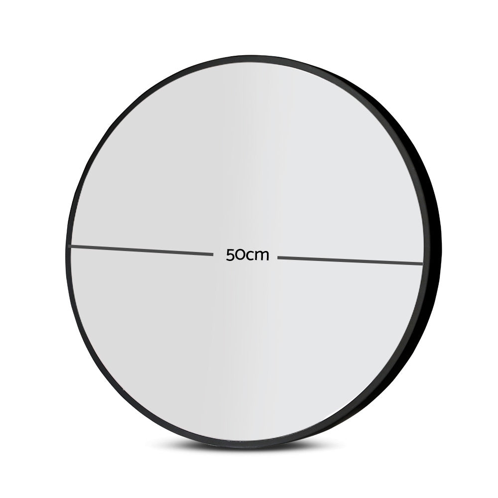 Embellir Round Wall Mirror 50cm Makeup Bathroom Mirror Frameless | Auzzi Store