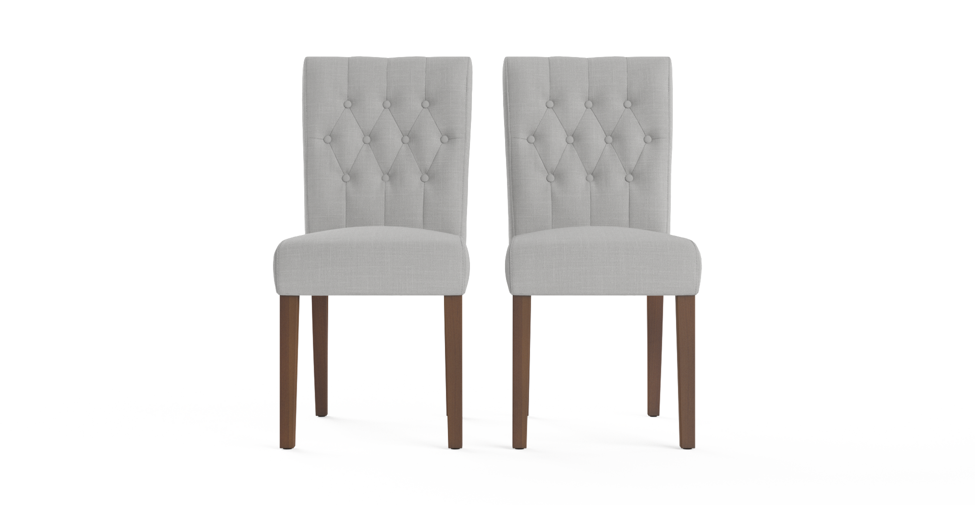 Brosa Espen Set of 2 Dining Chairs (Cloud Grey/Dark Brown)