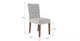 Set of 2 Brosa Espen Dining Chairs - Cloud Grey/Dark Brown – view 7