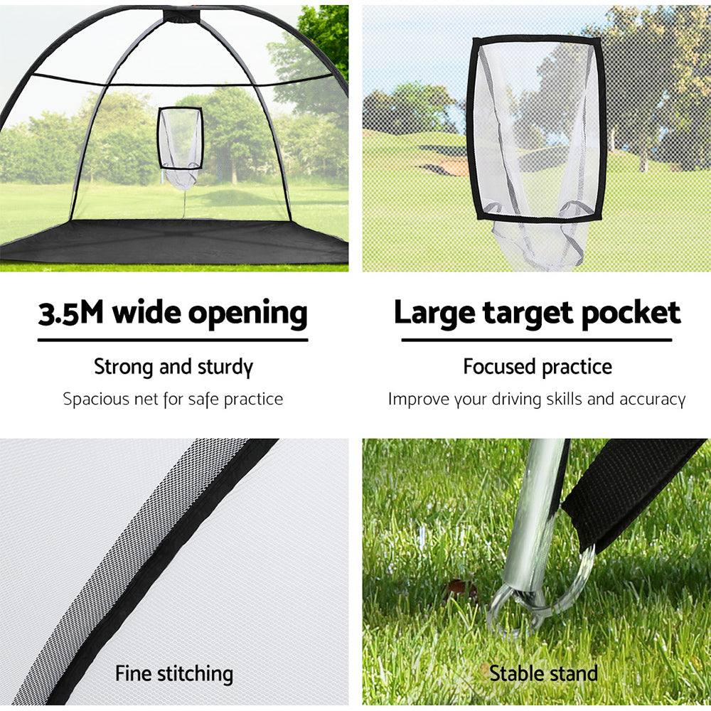 Everfit 3.5M Golf Practice Net Portable Training Aid Driving Target Mat Soccer | Auzzi Store