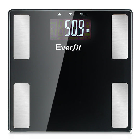 Everfit Bathroom Scales Digital Body Fat Scale 180KG Electronic Monitor BMI CAL | Auzzi Store