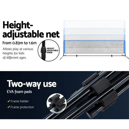 Everfit Portable Sports Net Stand Badminton Volleyball Tennis Soccer 4m 4ft Blue | Auzzi Store