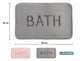 Extra Thick Memory Foam & Super Comfort Bath Rug Mat for Bathroom (60 x 40 cm, Grey) | Auzzi Store