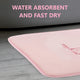 Extra Thick Memory Foam & Super Comfort Bath Rug Mat for Bathroom (60 x 40 cm, Pink) | Auzzi Store