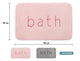 Extra Thick Memory Foam & Super Comfort Bath Rug Mat for Bathroom (60 x 40 cm, Pink) | Auzzi Store
