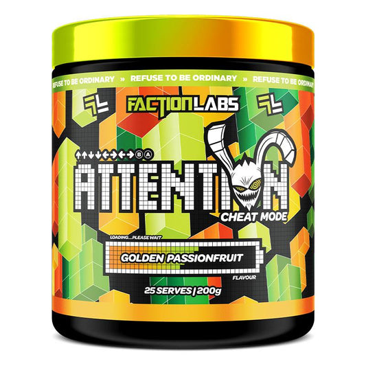 Faction Labs Attention Cheat Mode Golden Passionfruit 200g - Focus & Clarity Enhancer