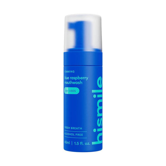 Hismile Foam Mouthwash - Blue Raspberry Flavor (45ml) - Auzzistore
